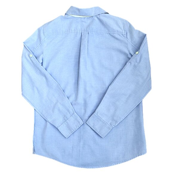 NWT Banana Republic Sky Blue Cotton Button-Up Long Sleeve Shirt S Classic Work - Picture 5 of 9